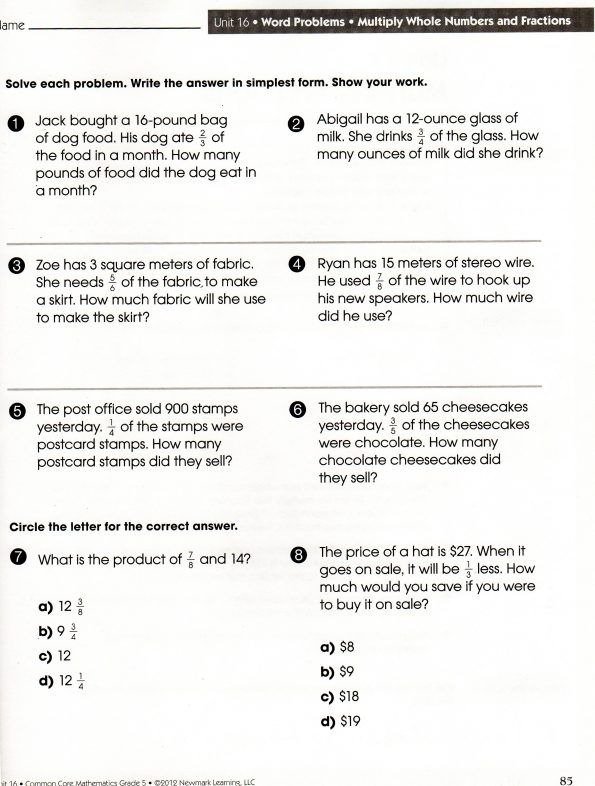 Pictures On Th Grade Division Word Problems Bridal Catalog