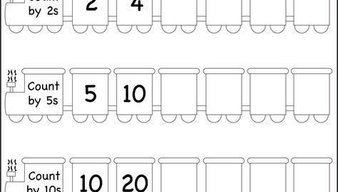Skip Counting By    And   Worksheet