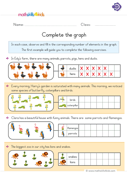St Grade Graphing   Data Worksheets
