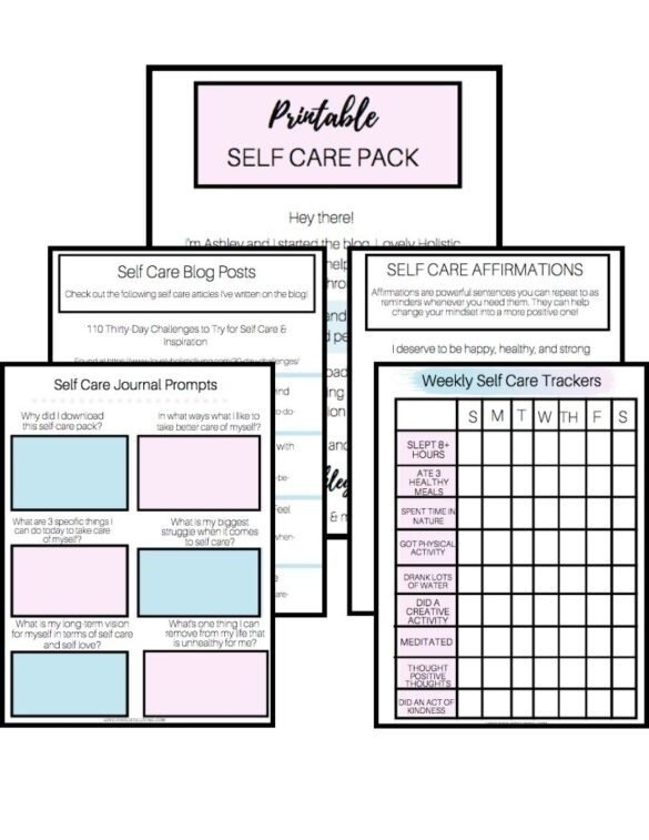 Top Self Care Pdf Worksheets For Adults For Good Mental Health